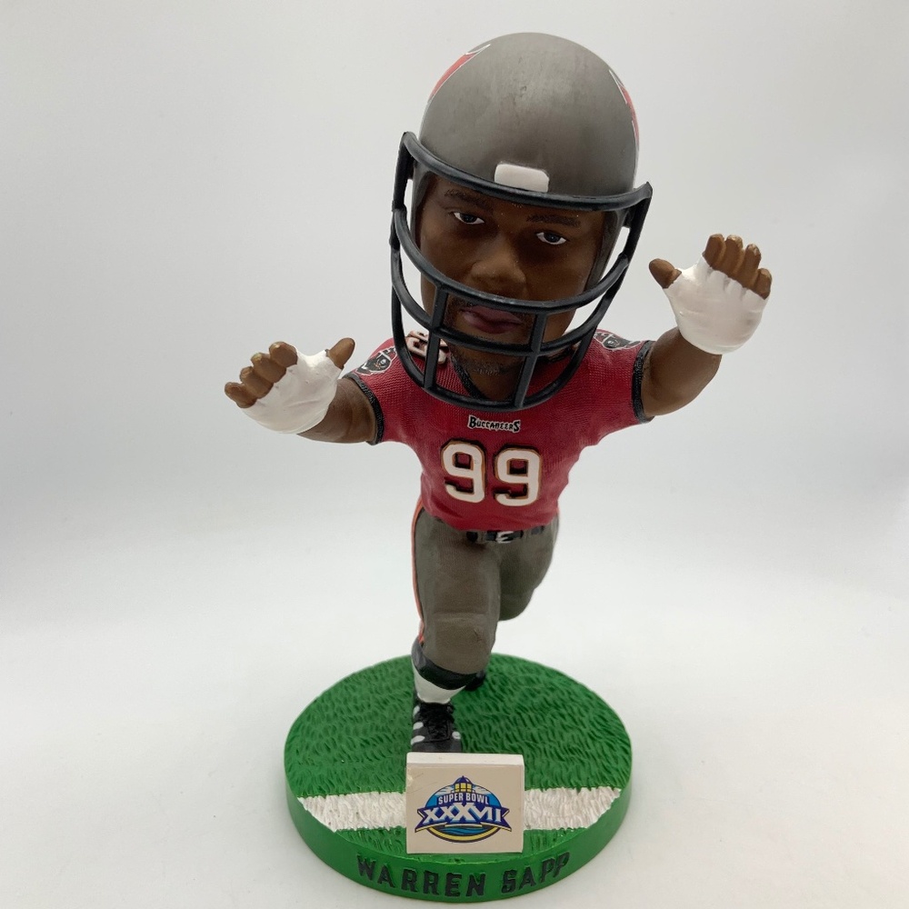 VTG Tampa Bay Buccaneers Super Bowl XXXVII Warren Gapp Collectible Bobblehead